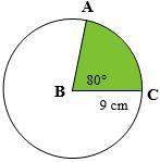 98 points find the area of both the shaded regions