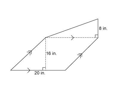 What is the area of this figure?  enter your answer in the box. in²