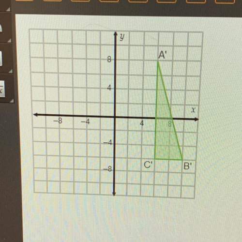 What is the pre-image of vertex a' if the image shown on the graph was created by a reflection