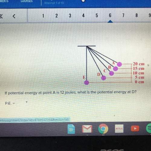 If potential energy at point a is 12 joules, what is the potential energy at d? a=20cm, b=15cm, c=1