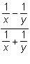Which expression is equivalent to the following complex fraction?  a.  b.  c