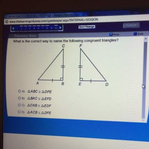What is the correct way to name the following congruent triangles