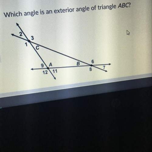 Which angle is an exterior angle of triangle abc?  answer options:  &lt; 2