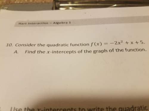How to find the x intercepts of f(x)=-2x^2+x+5