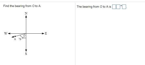 Q5 q32.) find the bearing from o to a.