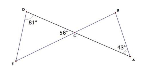 What can you conclude about the two triangles? why?  a) they are congruent as the