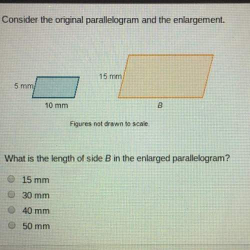Consider the original parallelogram and the enlargement. 15 mm 5 mm 10 mm fi