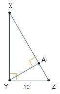 In the diagram, the length of yz is twice the length of az.  ya is an altitude of δxyz.