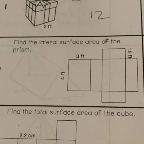Find the lateral surface area of the prism