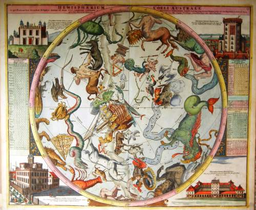 Why would 18th century europeans have been interested in mapping the sky of the southern hemisphere?
