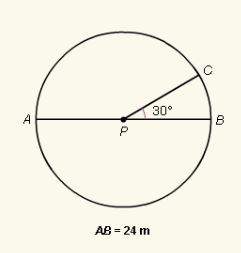 Find the length of (arc) ac. express your answer in terms of pi.