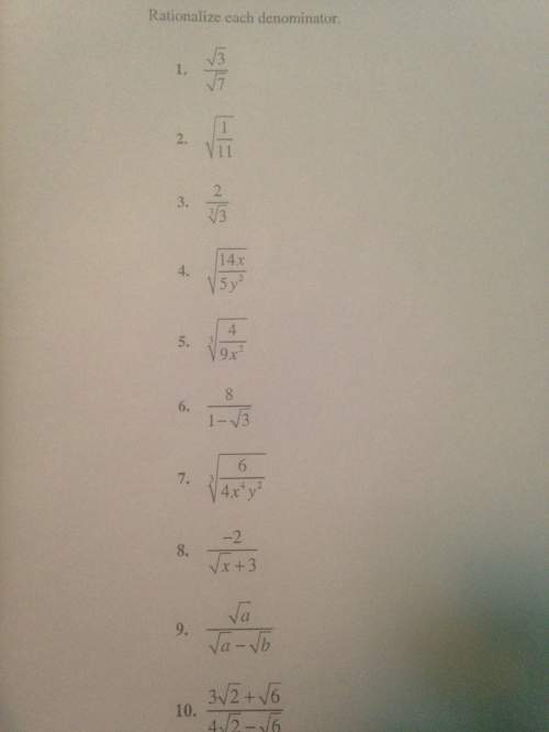 Algebra ii : radical expressions. instructions: rationalize each denominator.