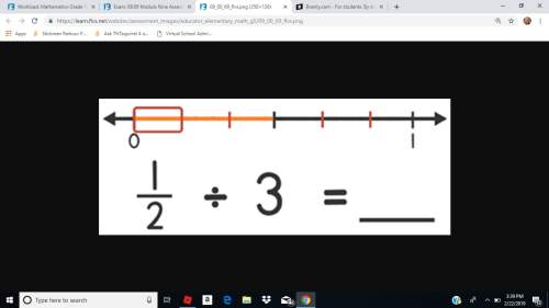 Solve the division equation using the number line. 1. 5 2. three sixths 3. 6
