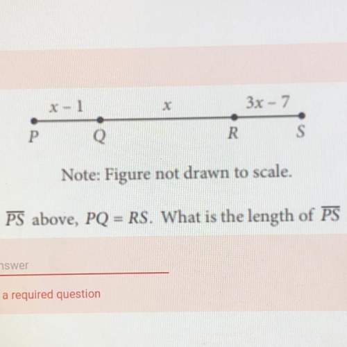 on ps above, pq = rs. what is the length of ps ?