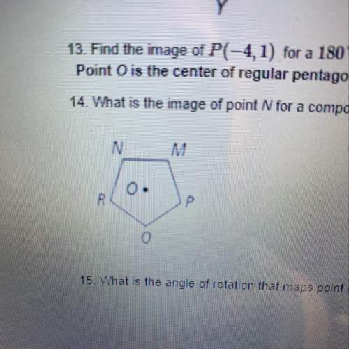 50 !  what is the image of point n for a composition of a 72 degree rotation and a 144 d