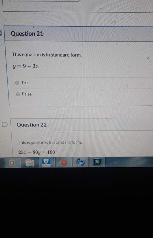 Is this standard form y = 9 - 3x