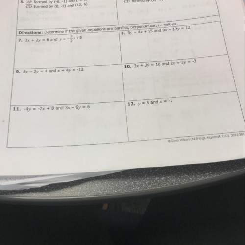 Math class linear equations questions 7 to 12 only