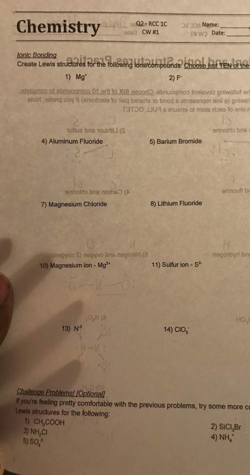 Chemistry hw i dont get it at all