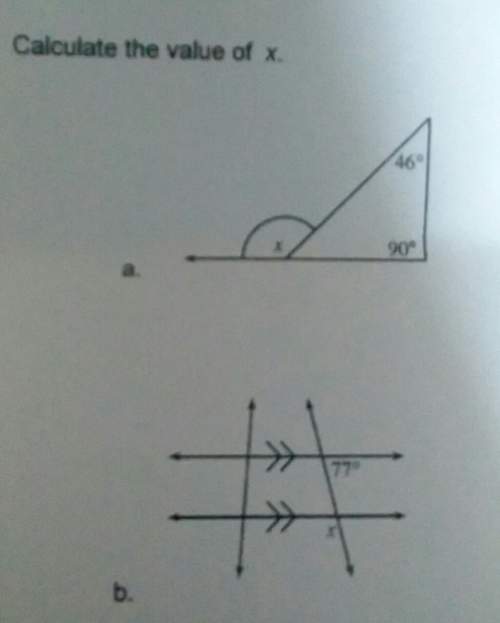 How do i calculate the value of x for both of these questions? i'm so confused.