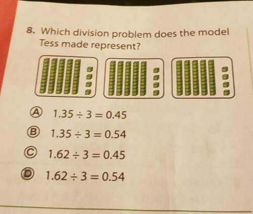 Which divison problem does the model tess represent