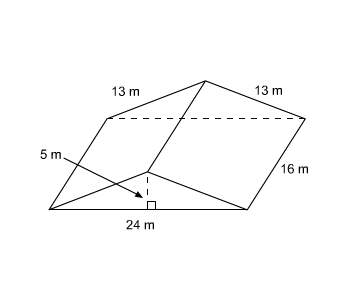 What is the surface area of this prism?  a. 652 m2 b.