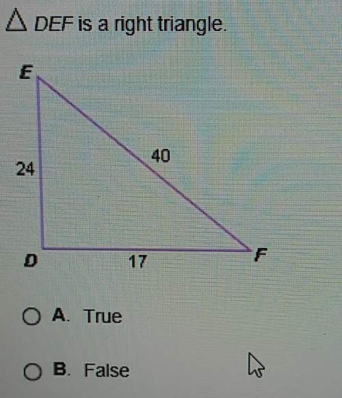 Asap ! /true or false? def is a right triangle.