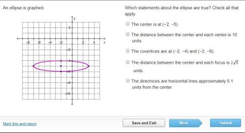 Will give !  which statements about the ellipse are true? check all that apply.