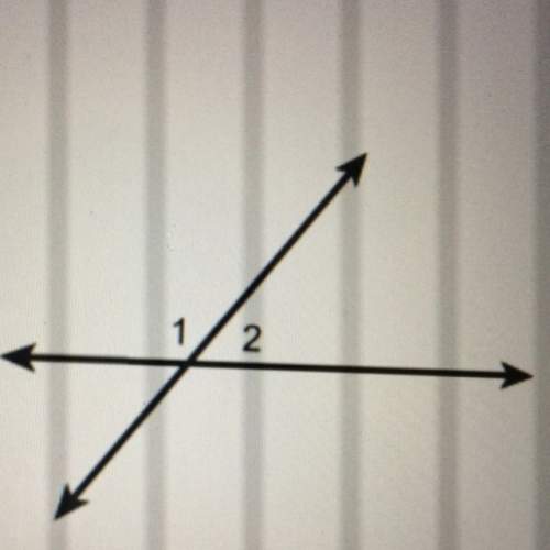 Which relationship describes angles 1 and 2?  (select each correct answer! ) a- co