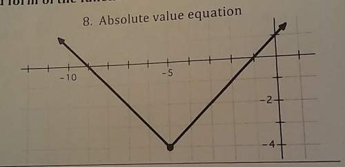 How do you write the indicated form of a function for an absolute value equation?
