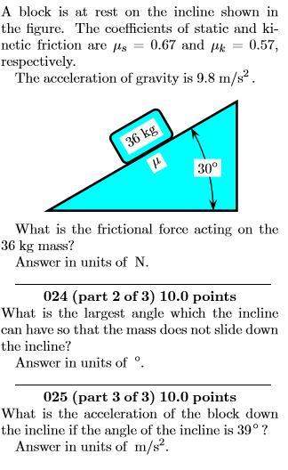 Physics homework i am extremely confused and i need major explain reason to the answer, you