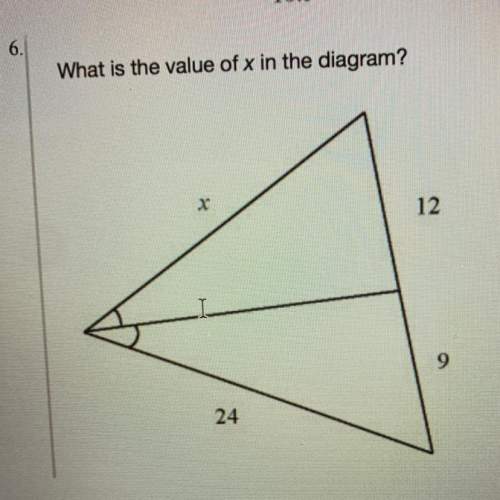 What is the value of x in the diagram