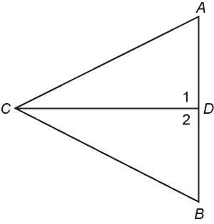 Write a flowchart proof for the conjecture. given: cd bisects angle acb and angle 1 ≅ angle 2