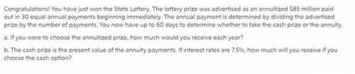 Lottery: Todd actually took his winnings as a one-time lump-sum payout of $30 million instead of the