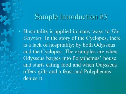 Hospitality was greatly esteemed by the ancient Greeks. How does Homer use hospitality as an epic th