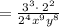 =\frac{3^3\cdot \:2^2}{2^4x^9y^8}