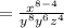 =\frac{x^{8-4}}{y^8y^6z^4}
