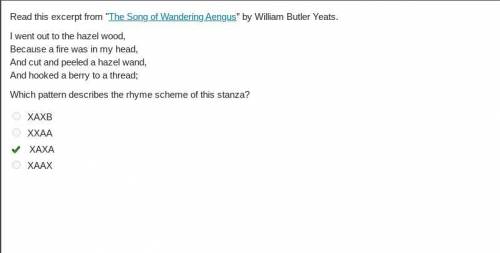 Read this excerpt from The Song of Wandering Aengus” by William Butler Yeats.

I went out to the ha