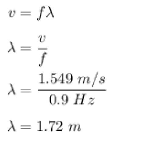 F = 0.9 Hz and v = 154.9 cm/s