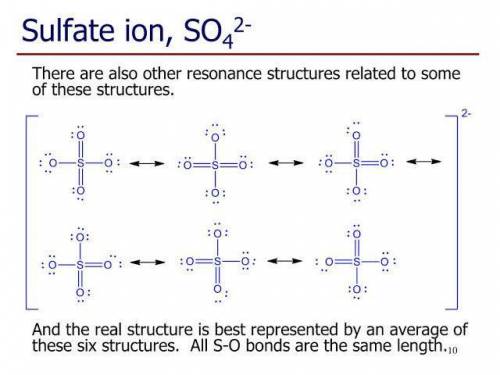 .What is the effective number of bonds between the sulfur atom and each oxygen atom in the sulfate i