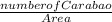 \frac{number of Carabao}{Area}