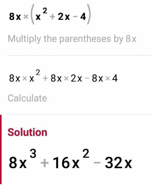 How do you solve
8x(x^2+ 2x -4)