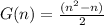 G(n) = \frac{(n^2-n)}{2}