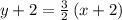 y+2=\frac{3}{2}\left(x+2\right)