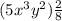 (5x^3y^2)\frac{2}{8}