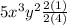 5x^3y^2 \frac{2(1)}{2(4)}
