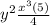 y^2\frac{x^3(5)}{4}
