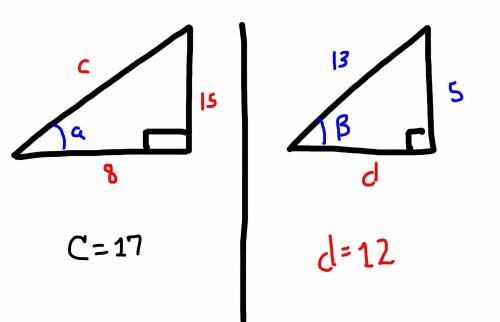 Find the exact value of cos (α+β), given π/2<α<π, π/2<β<π

tan α = -15/8, sin β = 5/13
I