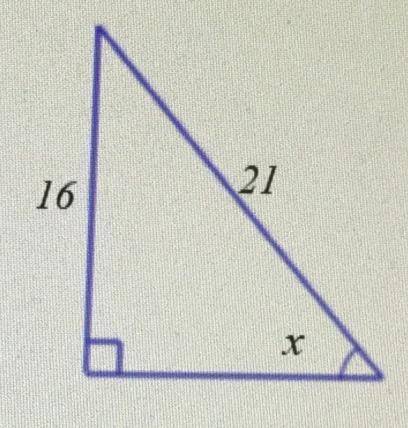Find the angle represented by x rounded to the nearest tenth of a degree