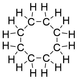 How many hydrogen atoms are in a cycloalkane with 8 carbon atoms?