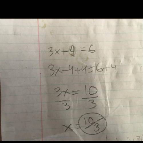 Solve: 3x-7-2+5=6
answer is needed fast